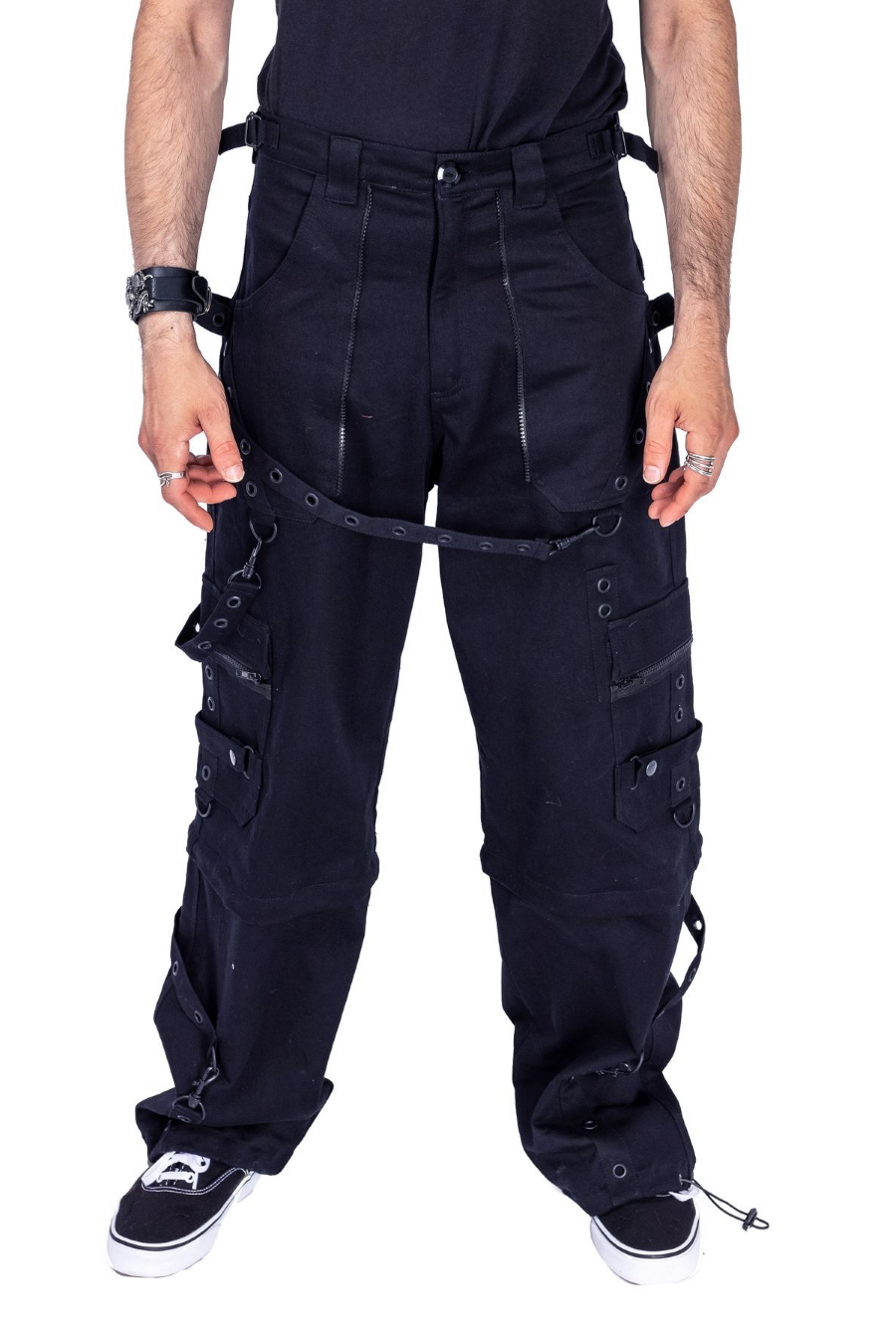 Pantalon gothique style baggy POIZEN INDUSTRIES 'calix