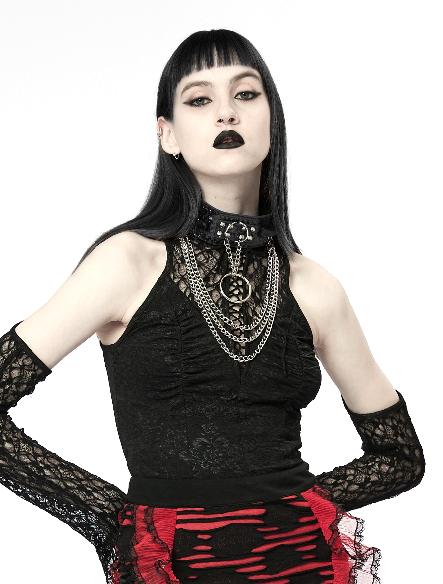 photo n°2 : Collier PUNK RAVE 'Devil's horns'