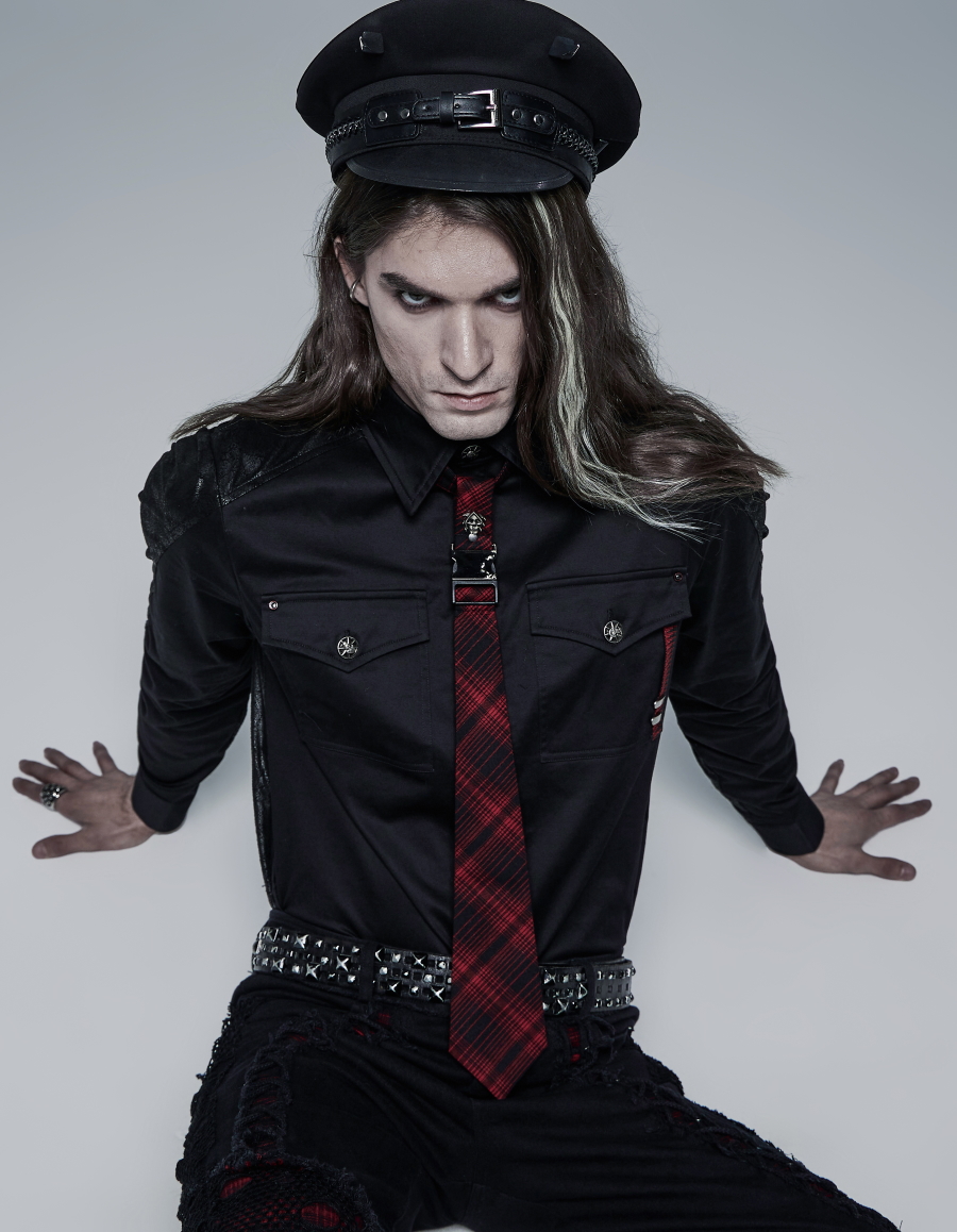 Cravate gothique unisexe PUNK RAVE