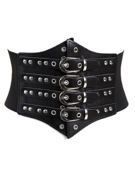 Ceinture Gothique &agrave; Boucles - Armure Nocturne