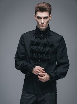 Chemise gothique à jabot DEVIL FASHION