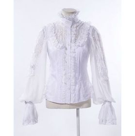 Chemisier Gothique Victorien Pour Femme – Style Lolita à Volants Irréguliers, Look Médiéval Et élégant