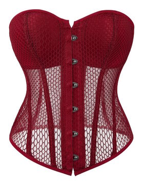 Corset Résille Rouge