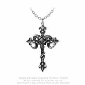 Collier ALCHEMY GOTHIC 'Cross of Baphomet'
