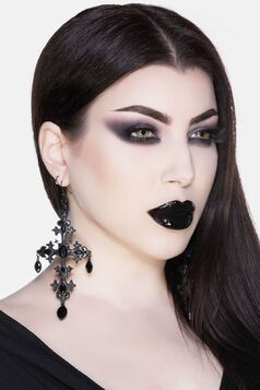 Paire de boucles d'oreilles KILLSTAR 'crossed desire'