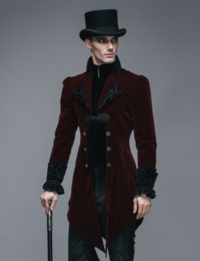 Ensemble de costumes steampunk homme (chapeau haut, lunettes, gants, canne,  crav