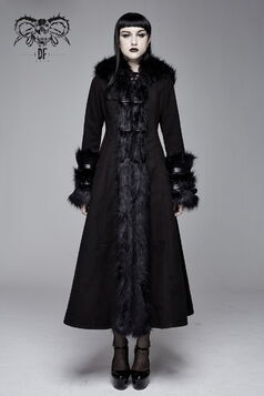 Long manteau DEVIL FASHION 'black sirena'