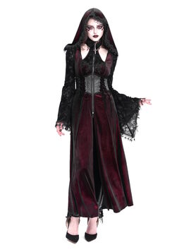 Manteau long DEVIL FASHION 'La nonne rouge'