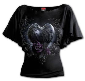 Haut gothique SPIRAL 'raven heart'