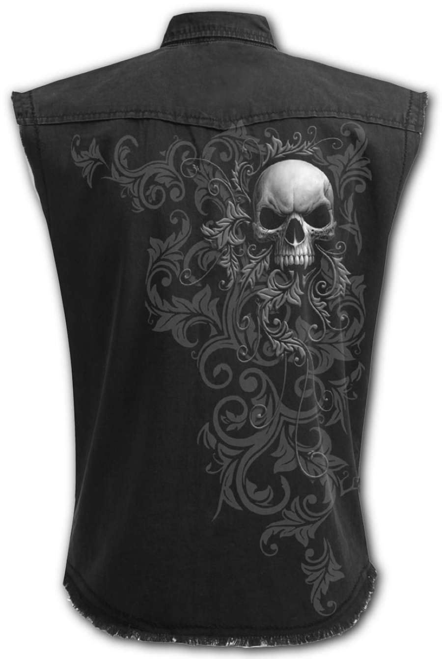 photo n°2 : Chemise dark wear SPIRAL 'skull croll'