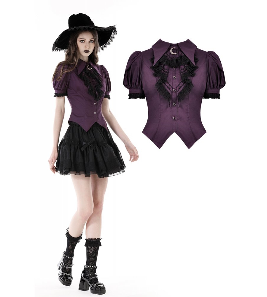 photo n°3 : Chemisier violet DARK IN LOVE 'lune pourpre'