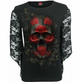 Haut SPIRAL 'ornate skull'