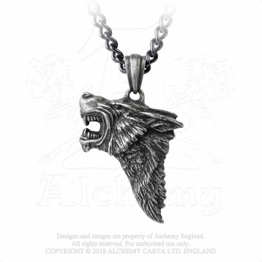 Pendentif ALCHEMY GOTHIC 'dark wolf'