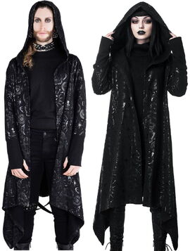 Longue veste KILLSTAR 'demon hooded'