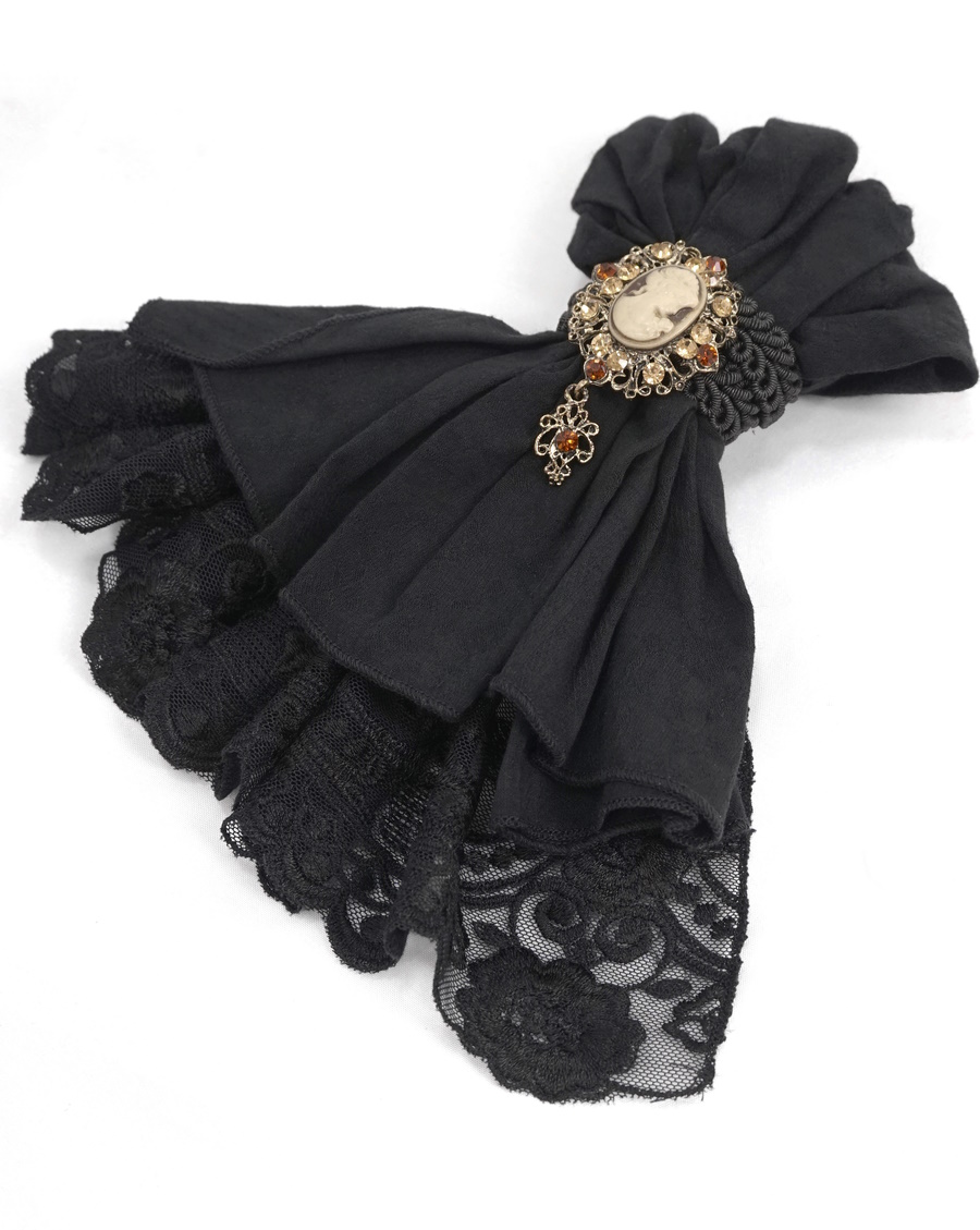 photo n°2 : Jabot de chemise noir DEVIL FASHION