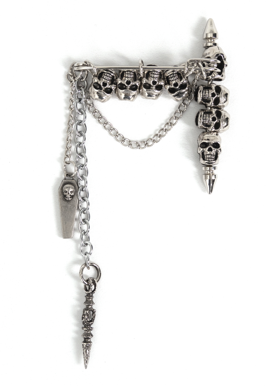Broche unisexe DEVIL FASHION 'skulls'