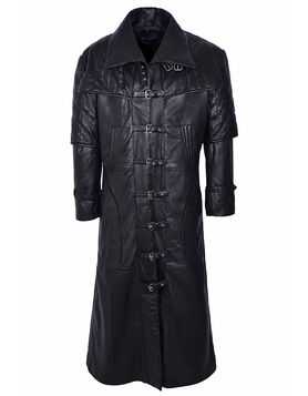 Manteau Gothique Pirate en Cuir d'Agneau - Discobole