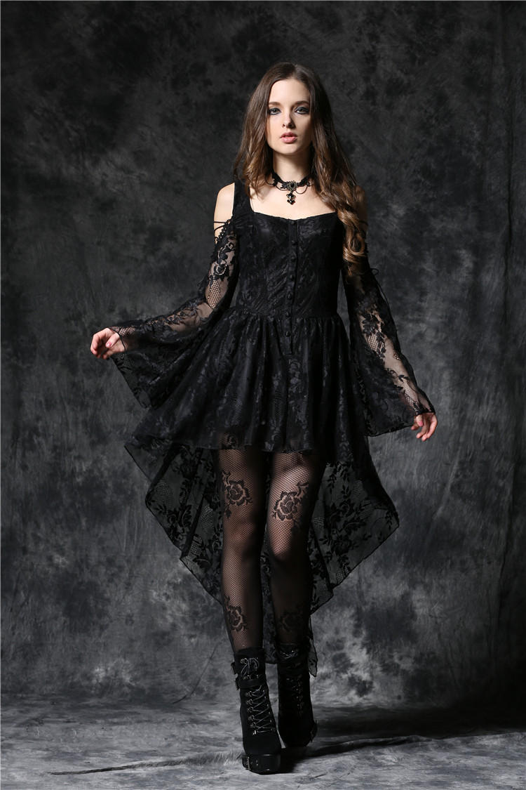 Robe gothique noire en dentelle DARK IN ...