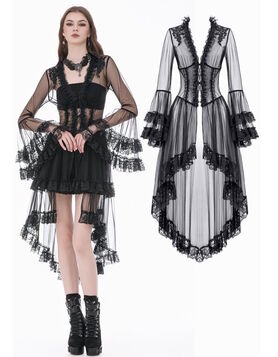 Veste Gothique en R&eacute;sille - Voile de minuit - Dark in Love