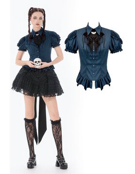 Chemisier gothique Ravenette Nocturne - Dark in Love