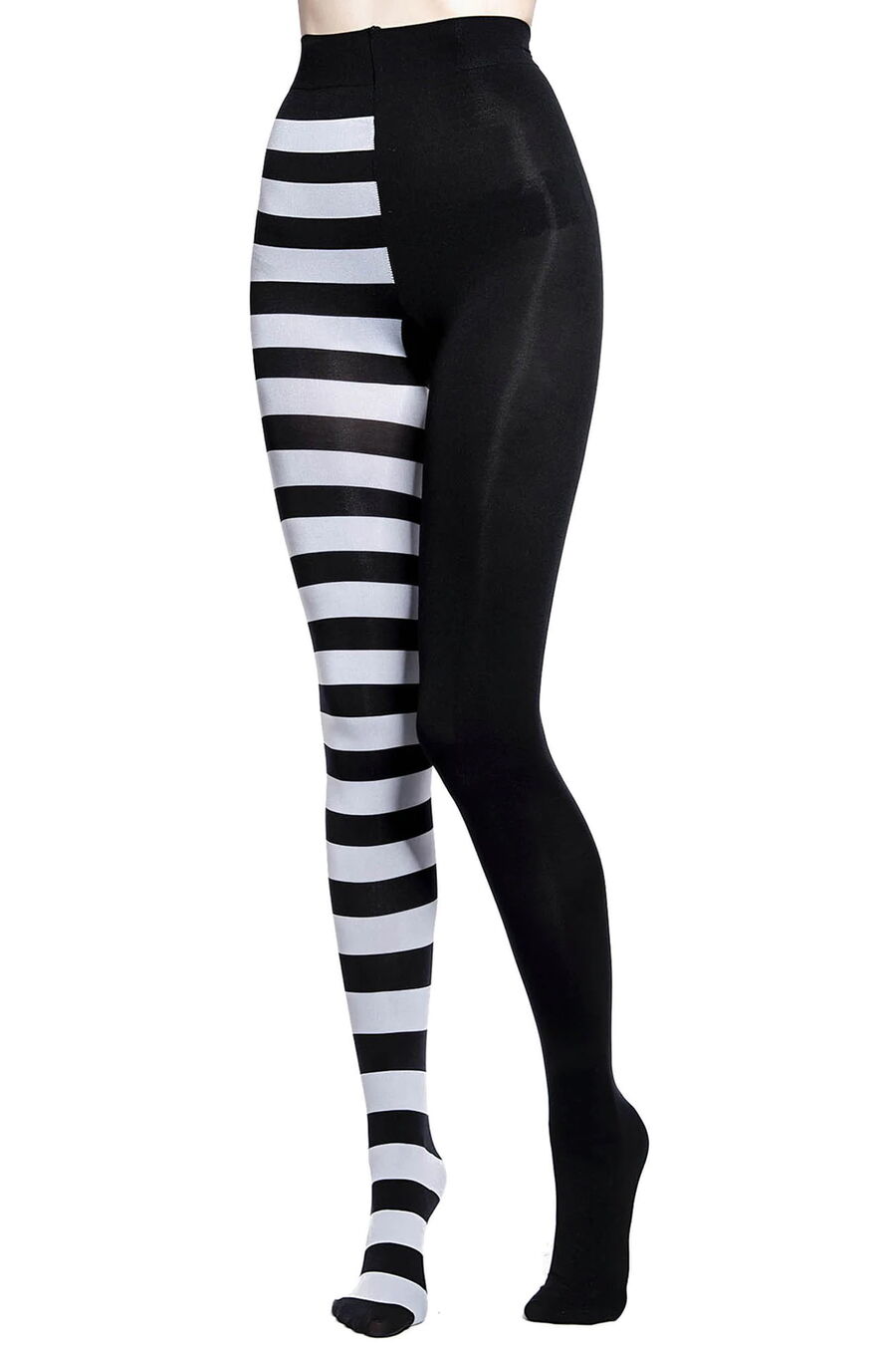 Collants noirs et blancs KILLSTAR 'Ella'
