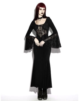 Robe Gothique Longue Cathedral Noctis - Punk Rave