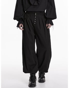 Pantalon Gothique Victorien 'Nocturnal Sage' - Punk Rave