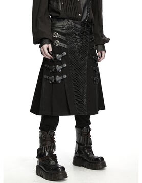 Jupe homme cyberpunk Punk Rave - Black Sector