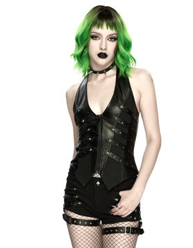 Gilet Cyberpunk Halter Nexus - Punk Rave