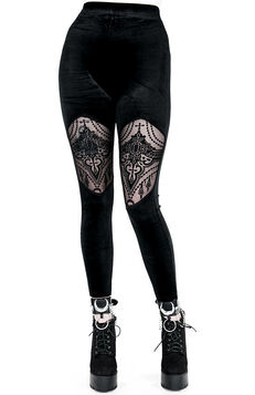 Leggings velours RESTYLE 'Beaded'