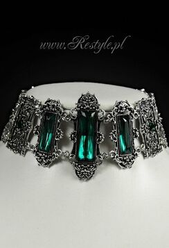 Collier gothique victorien RESTYLE vert