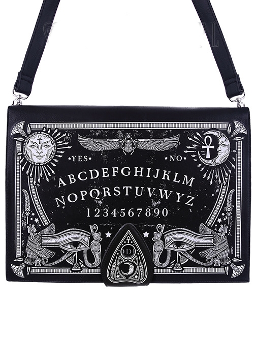 Sac gothique type messenger 'ouija board'