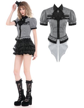 Chemisier Gothique Shadow Web - Dark in Love