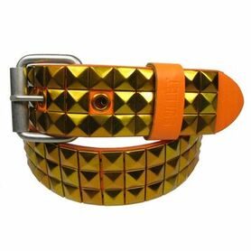 Ceinture cloutée orange