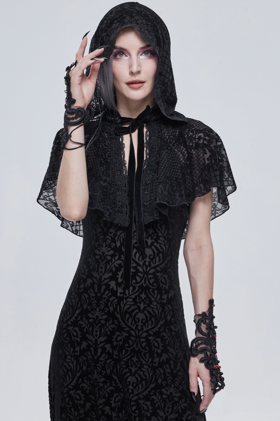 photo n°3 : Paire de mitaines DEVIL FASHION 'red stones'