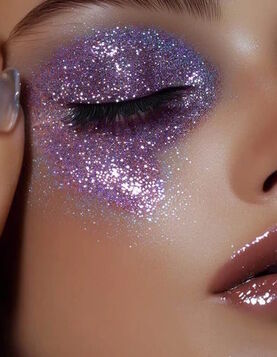 Stellar Eclipse - Gel Paillet&eacute; Visage & Corps Violet - Stargazer