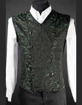 Corset gothique homme 'Le Pacte Végétal'