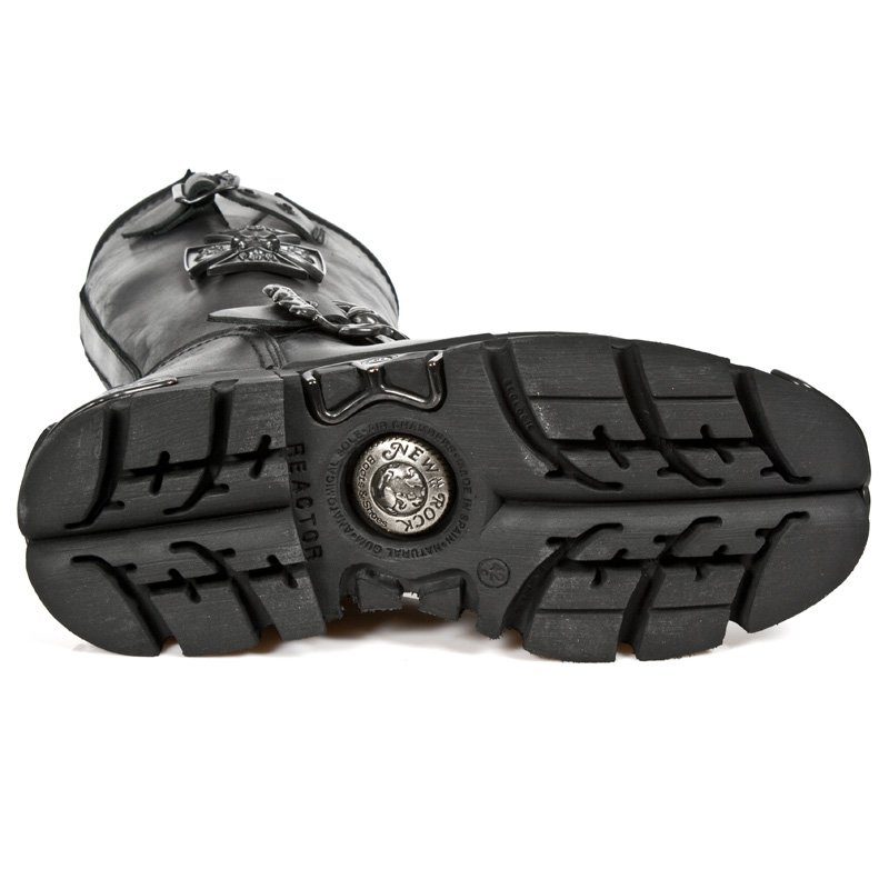 photo n°4 : Bottes biker's cuir noir NEW ROCK M.1601-S8