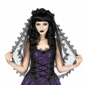 Voile gothique SINISTER en tulle