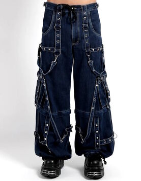 Pantalon baggy transformable Discobole - Blue Havoc