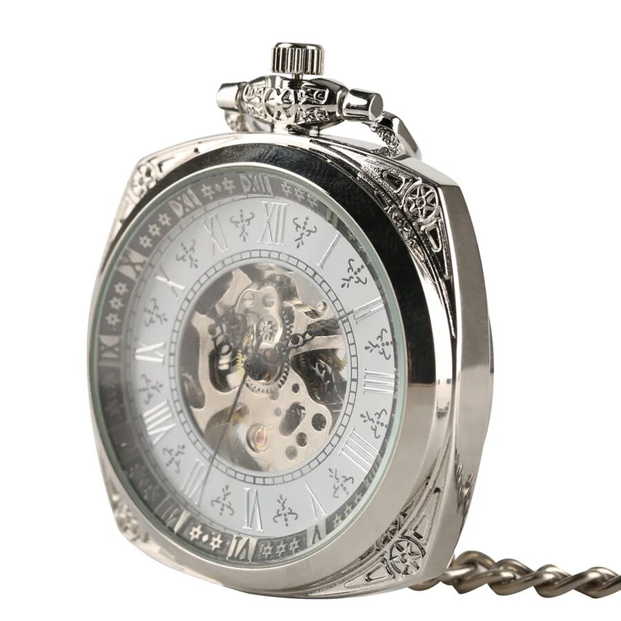photo n°2 : Montre à gousset rétro chromée