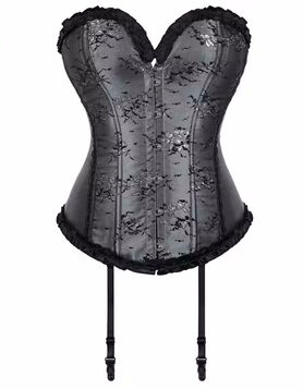Corset gothique 'Nuit de Cendres'