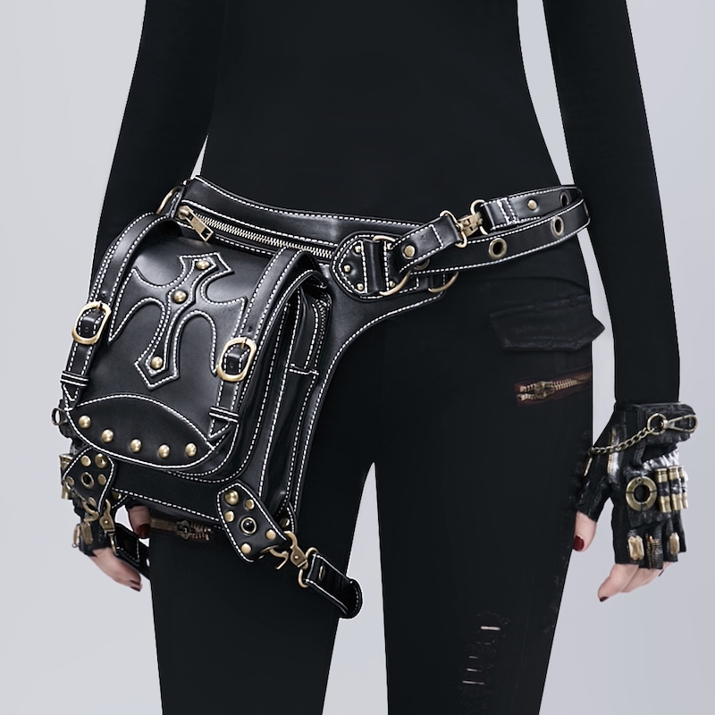 Sacoche multi-positions en simili cuir