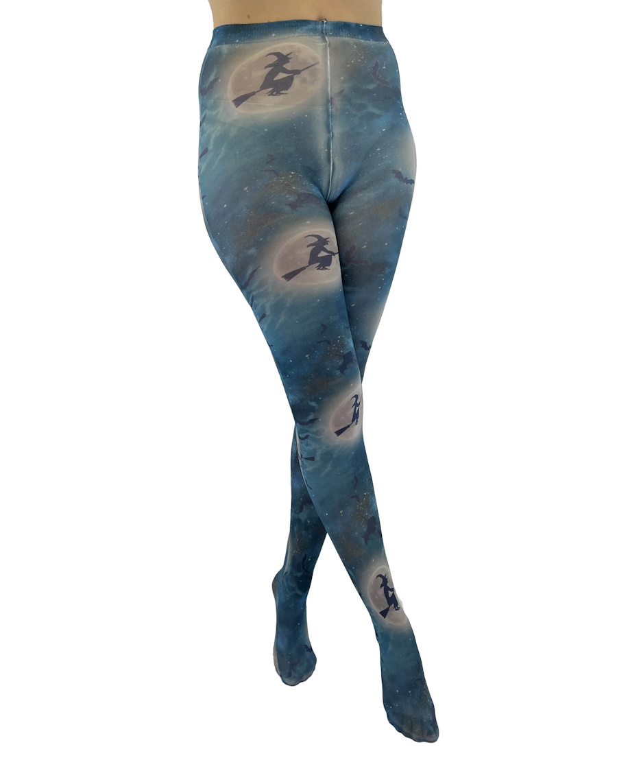 Collants gothiques opaques 'Hocus Pocus'