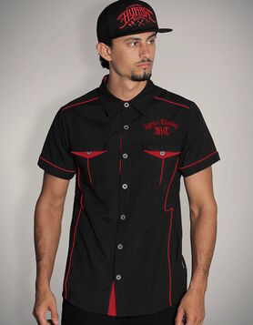 Chemise Homme Manches Courtes HYRAW MC Red