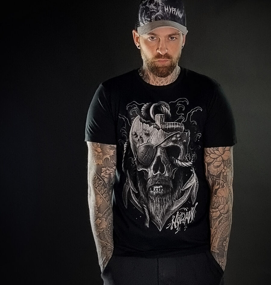 T-shirt dark wear HYRAW 'Old Man'