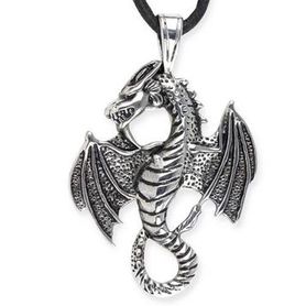 Pendentif dragon en acier inoxydable