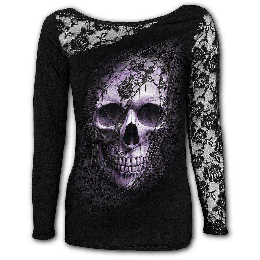 Haut SPIRAL 'lace skull'