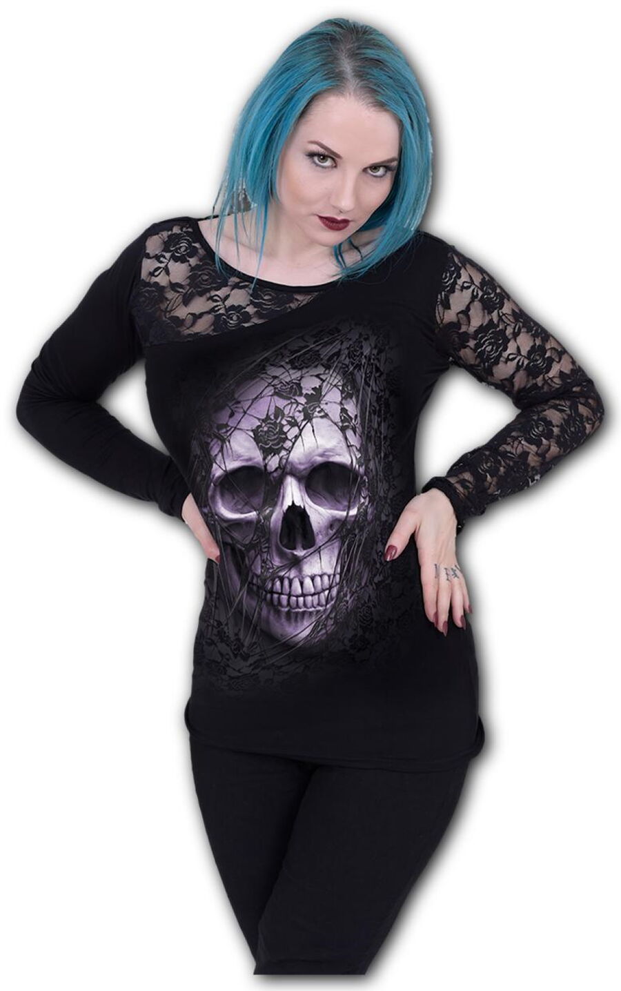 photo n°2 : Haut SPIRAL 'lace skull'