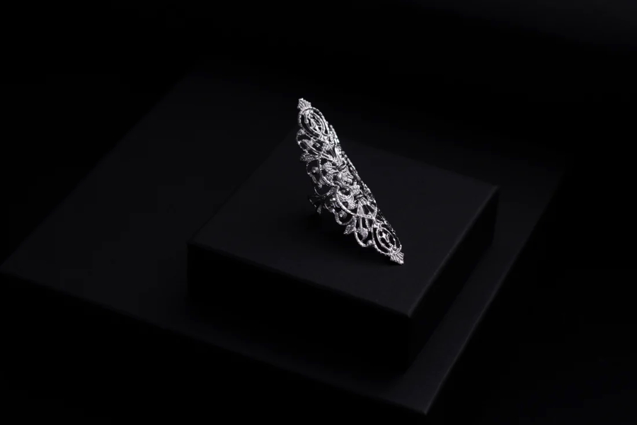 photo n°2 : Bague armure gothique 'R-09'